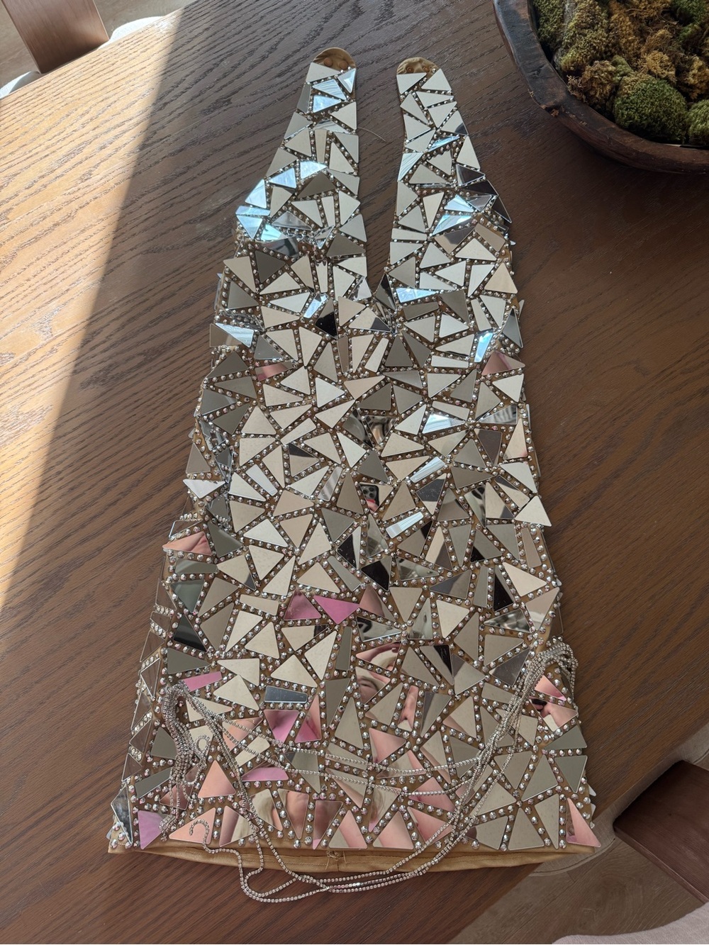 Mew Mews Silver Mosaic Mirror Dress  - Women Dress